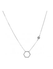 Load image into Gallery viewer, Necklace - Silver Hexagon