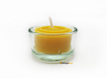 Load image into Gallery viewer, Beeswax Tealight Candle in Glass Holder