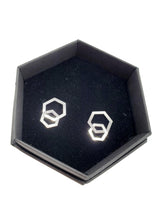 Load image into Gallery viewer, Earrings - Silver Hexagons