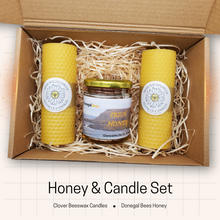 Load image into Gallery viewer, Candle & Honey Gift Set
