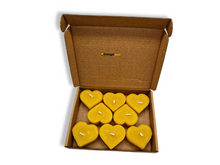 Load image into Gallery viewer, Beeswax Hearts Tealight Set