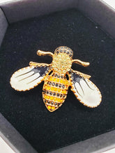 Load image into Gallery viewer, Bee Brooch - Rose In The Morning