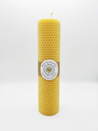 Fuchsia 100% Beeswax Candle