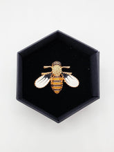 Load image into Gallery viewer, Bee Brooch - Rose In The Morning