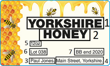 Load image into Gallery viewer, Honey Label 1