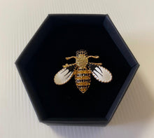Load image into Gallery viewer, Bee Brooch - Rose In The Morning