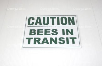 Sign: Bees in Transit (Green)
