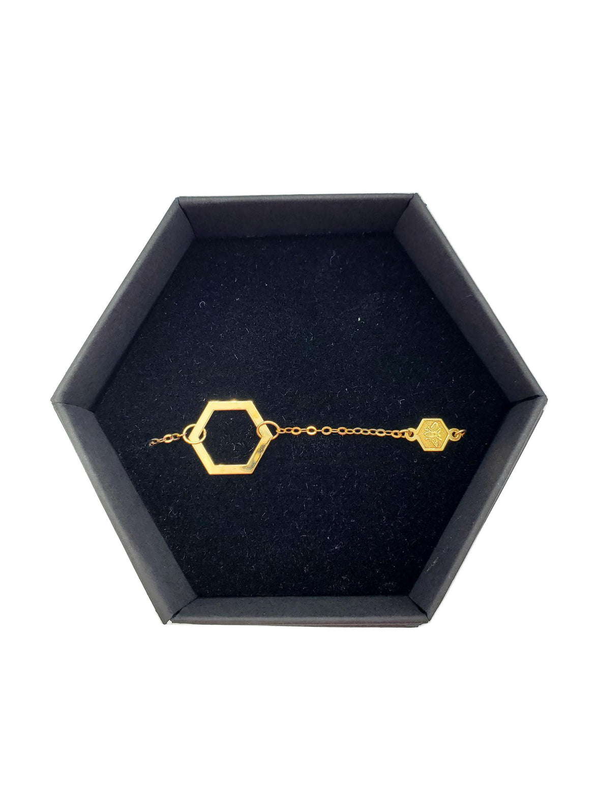 Bracelet - Gold Hexagon