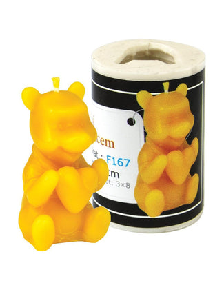 Bear with Heart Candle Mould