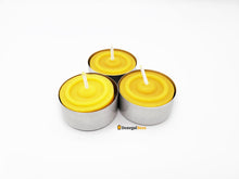 Load image into Gallery viewer, Beeswax Tealight Candle in Tin Casing
