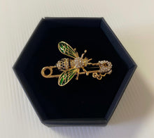 Load image into Gallery viewer, Bee Brooch - Sweet Smell Of Honey
