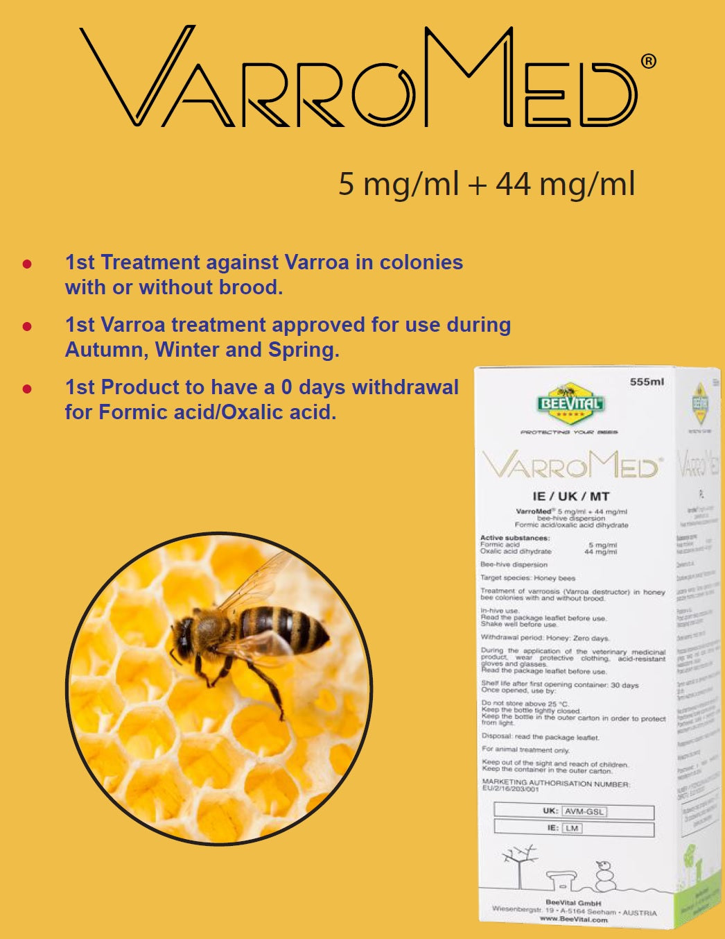VarroMed 555ml Bottle Donegal Bees varromed-555ml-bottle-donegal-bees