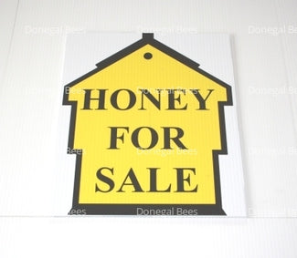 Sign: Honey for Sale (Beehive style)